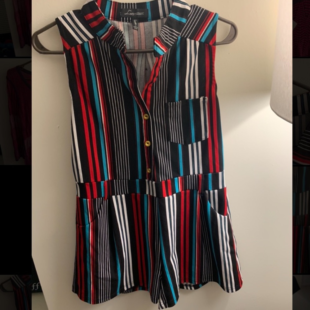 Pinstripe romper